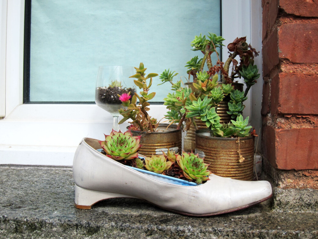 Une chaussure qui s'est reconvertie
