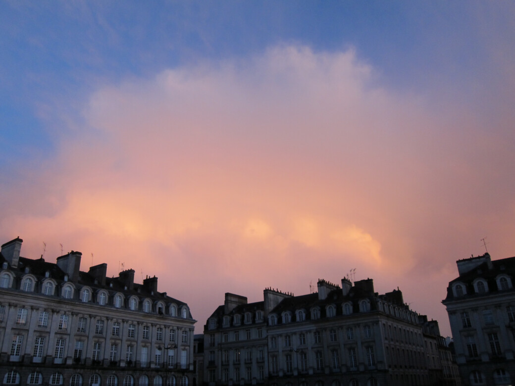 Coucher de soleil à Rennes