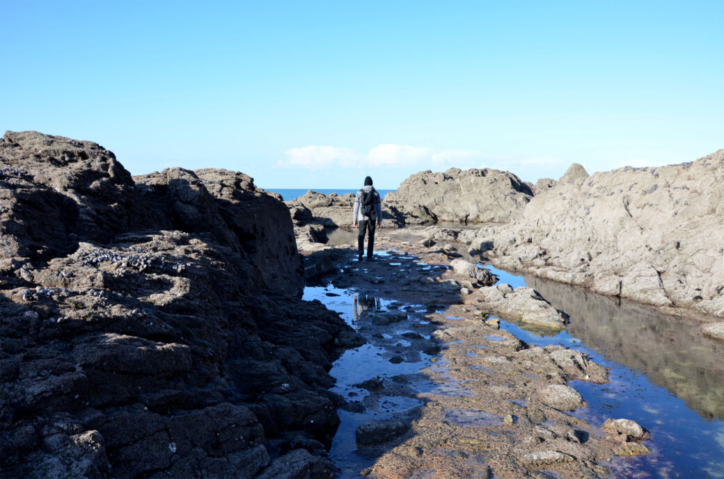 Dans les rochers