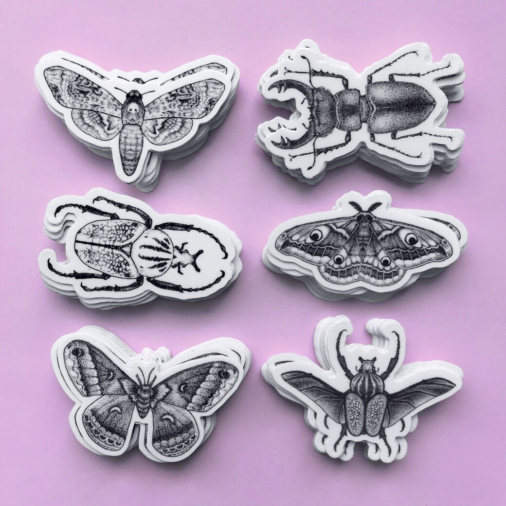 Les stickers créés par Caitlin Stout