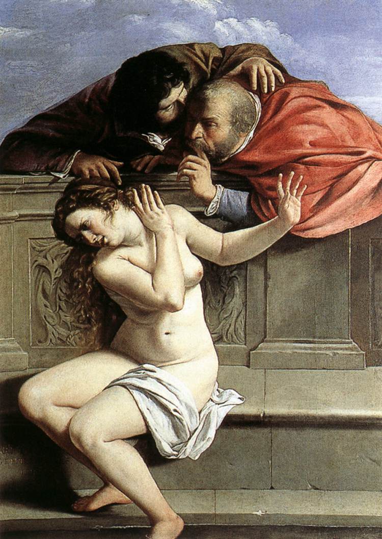 « Suzanne et les vieillards » de Artemisia Gentileschi (1610)