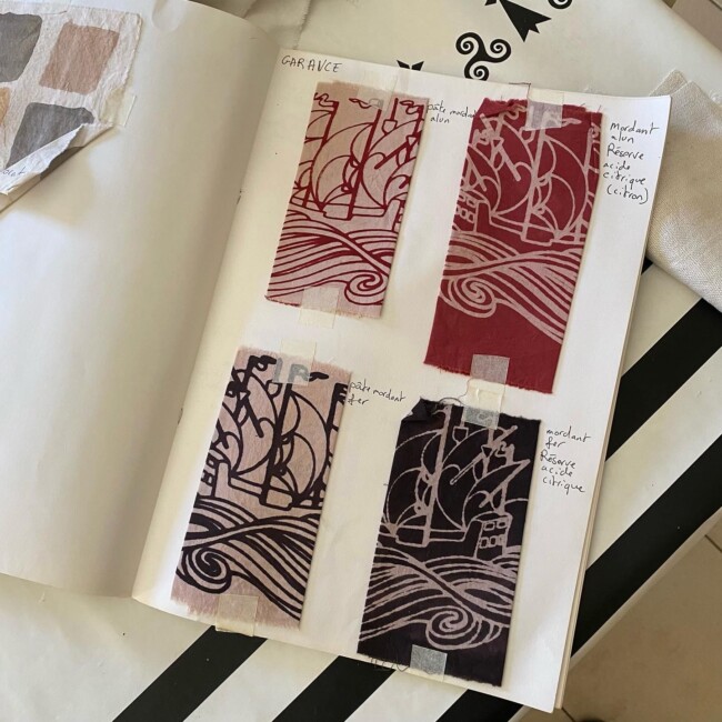Sérigraphie avec teinture végétale