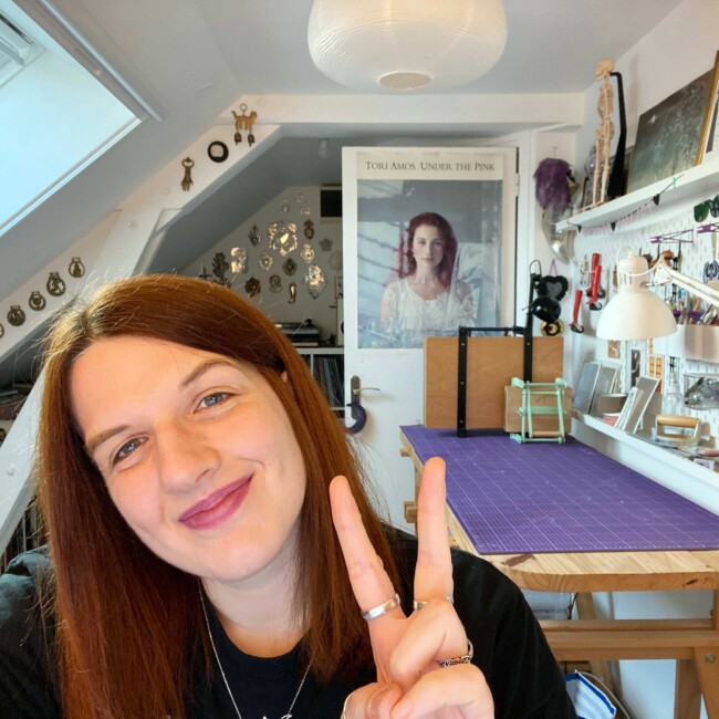 Moi dans mon atelier