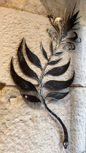 Sculpture en aciel de Siméon.