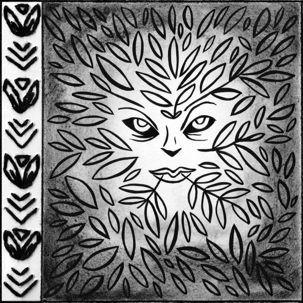 Visage feuillu