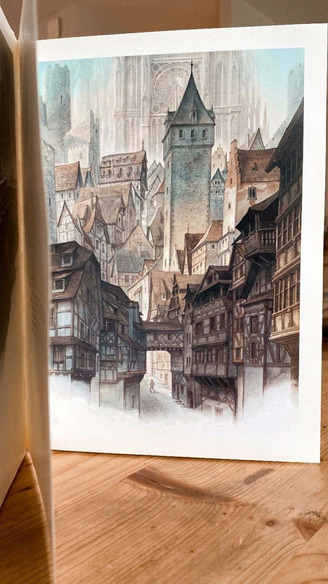 Dessin de maisons à colombages